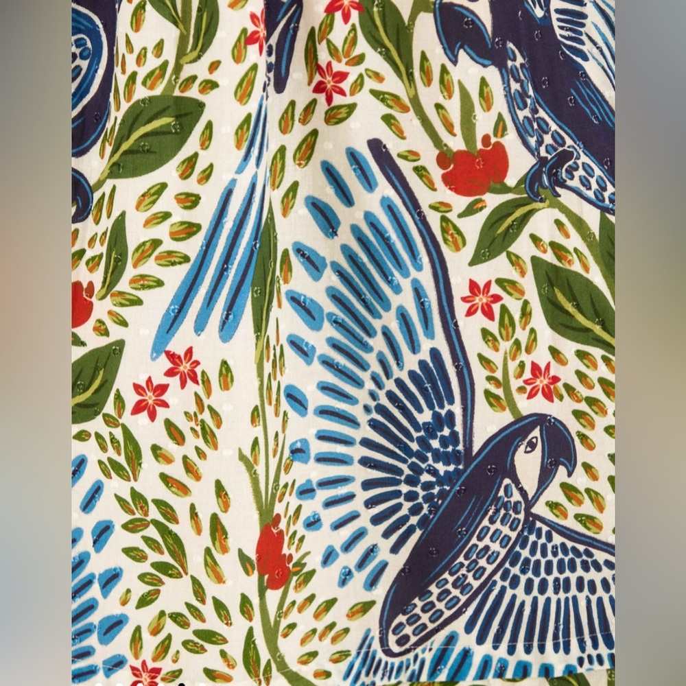Farm Rio McCaw Flight Smocked Maxi Dress Sz S - Picture 9 of 9